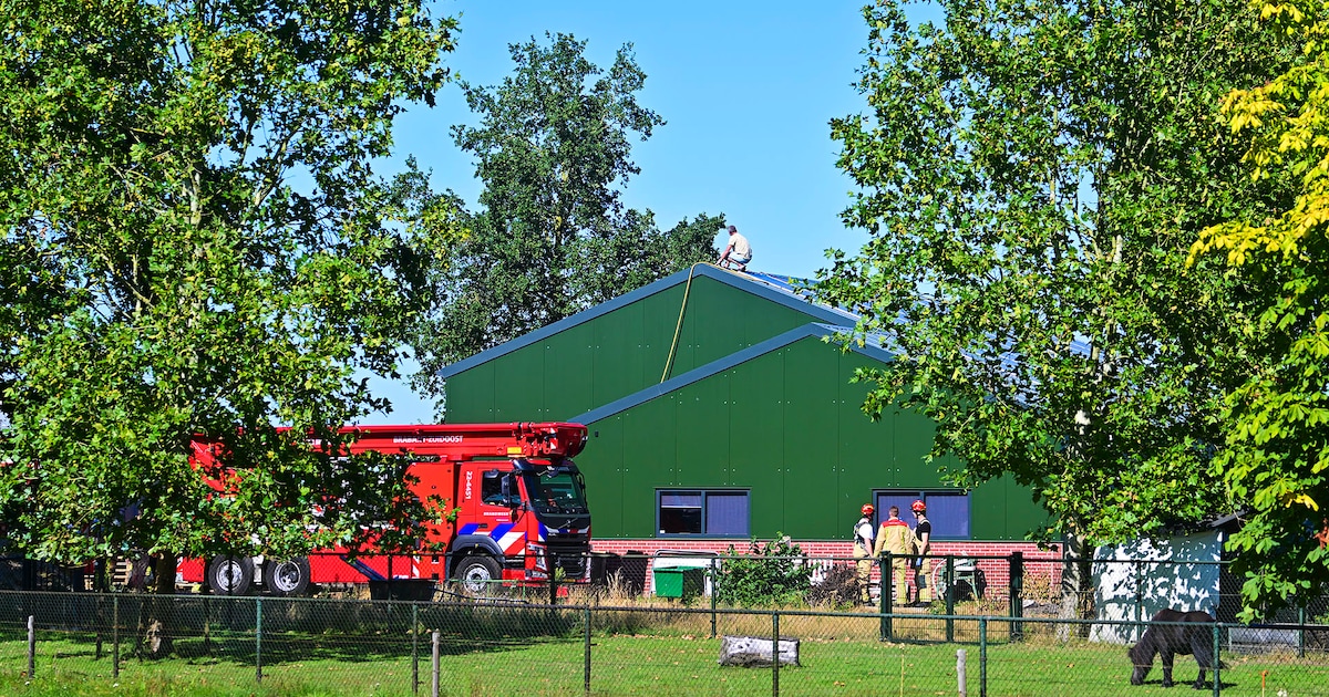 Schuur in Sterksel vat vlam, eigenaar blust brand zelf