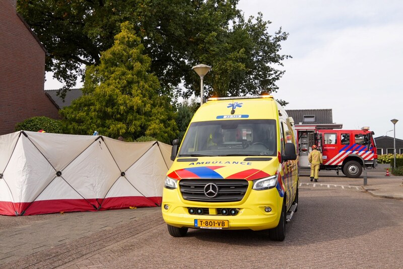 Om het incident heen werd een zichtscherm geplaats. 