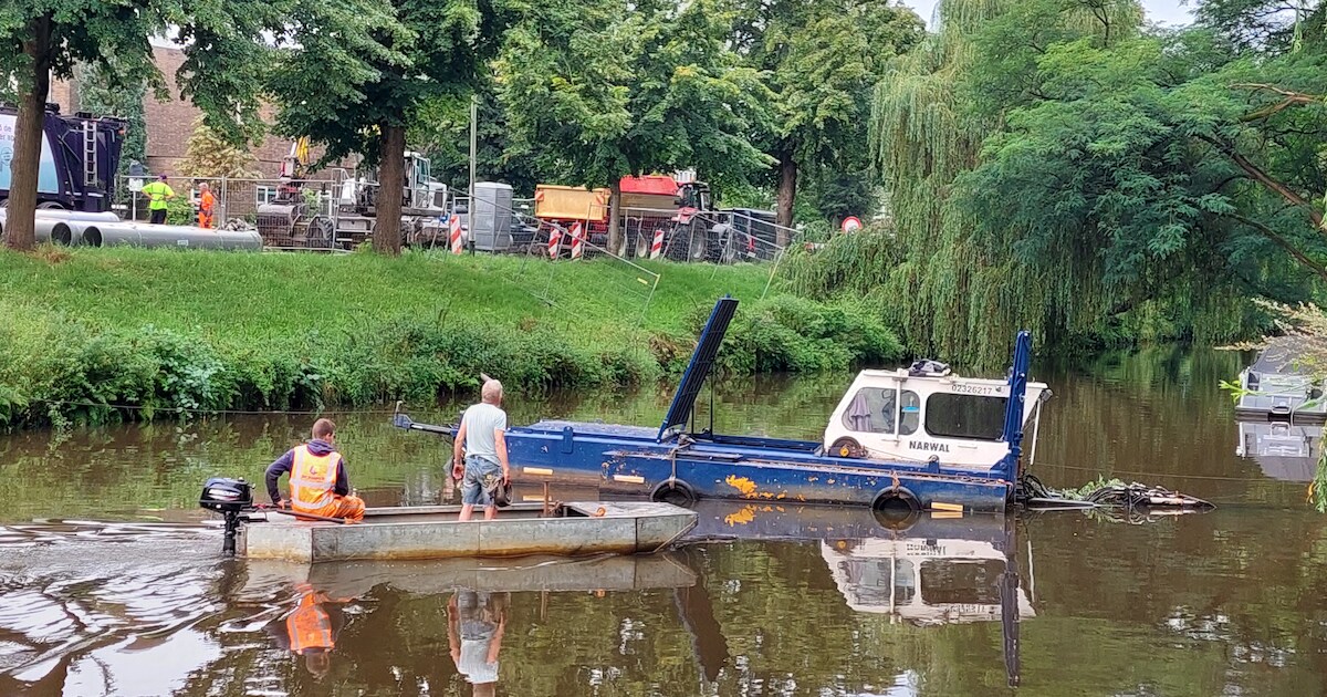 Het rondje op de singels van Breda is terug: de zandbank is afgegraven ...