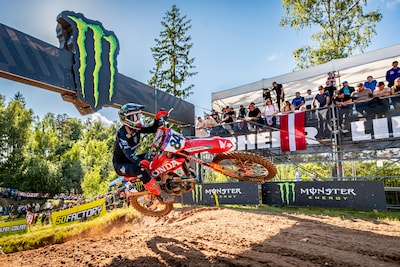 Honda-motor laat Jeffrey Herlings ook in Letland in de steek